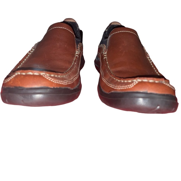 SOLD NWOB Clarks Leather Axl Moc Toe Slip-On Loafer Size 10m - Picture 6 of 12